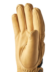 Hestra - Ullfodrad Getskinn handske - Daniel - Gul - jhstore.se