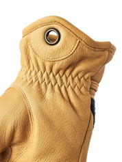 Hestra - Ullfodrad Getskinn handske - Daniel - Gul - jhstore.se