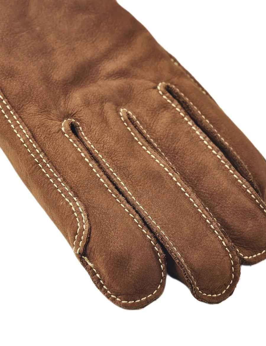 Hestra - Ullfodrad Läderhandske - Atle - Brun - jhstore.se