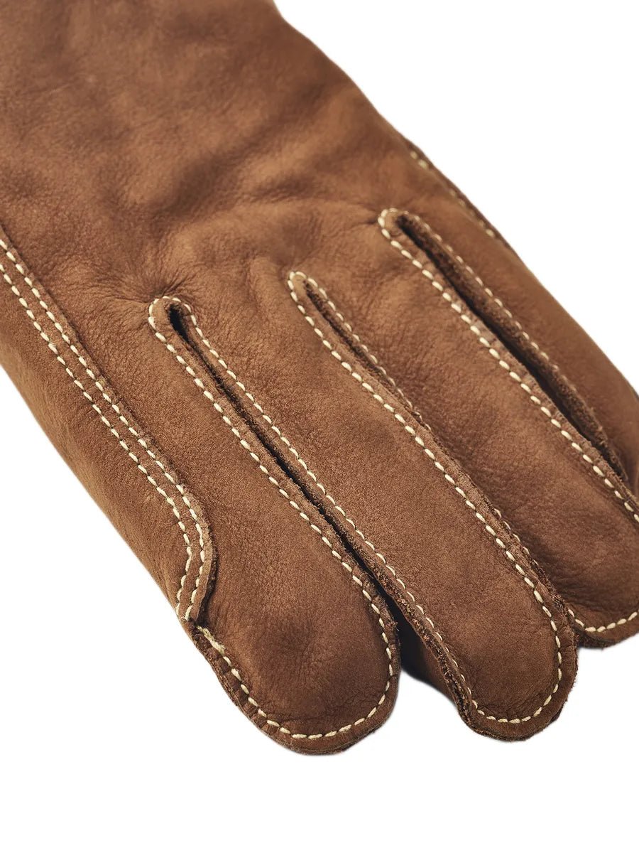 Hestra - Ullfodrad Läderhandske - Atle - Brun - jhstore.se