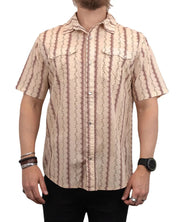 Iron & Resin - Kortärmad Western Skjorta - Solstice - Beige - jhstore.se