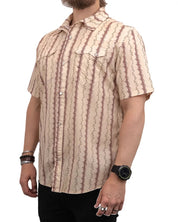Iron & Resin - Kortärmad Western Skjorta - Solstice - Beige - jhstore.se