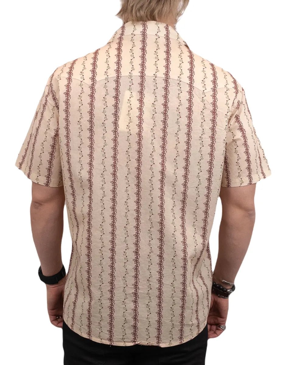 Iron & Resin - Kortärmad Western Skjorta - Solstice - Beige - jhstore.se