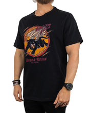 Iron & Resin - T-Shirt med brösttryck - Give Em Hell Panter - Svart - jhstore.se