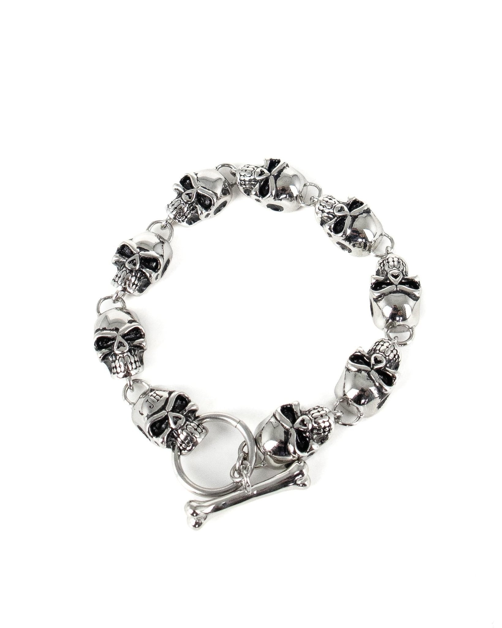 Jernhest - Armband Döskallar Silver - Lucas - jhstore.se