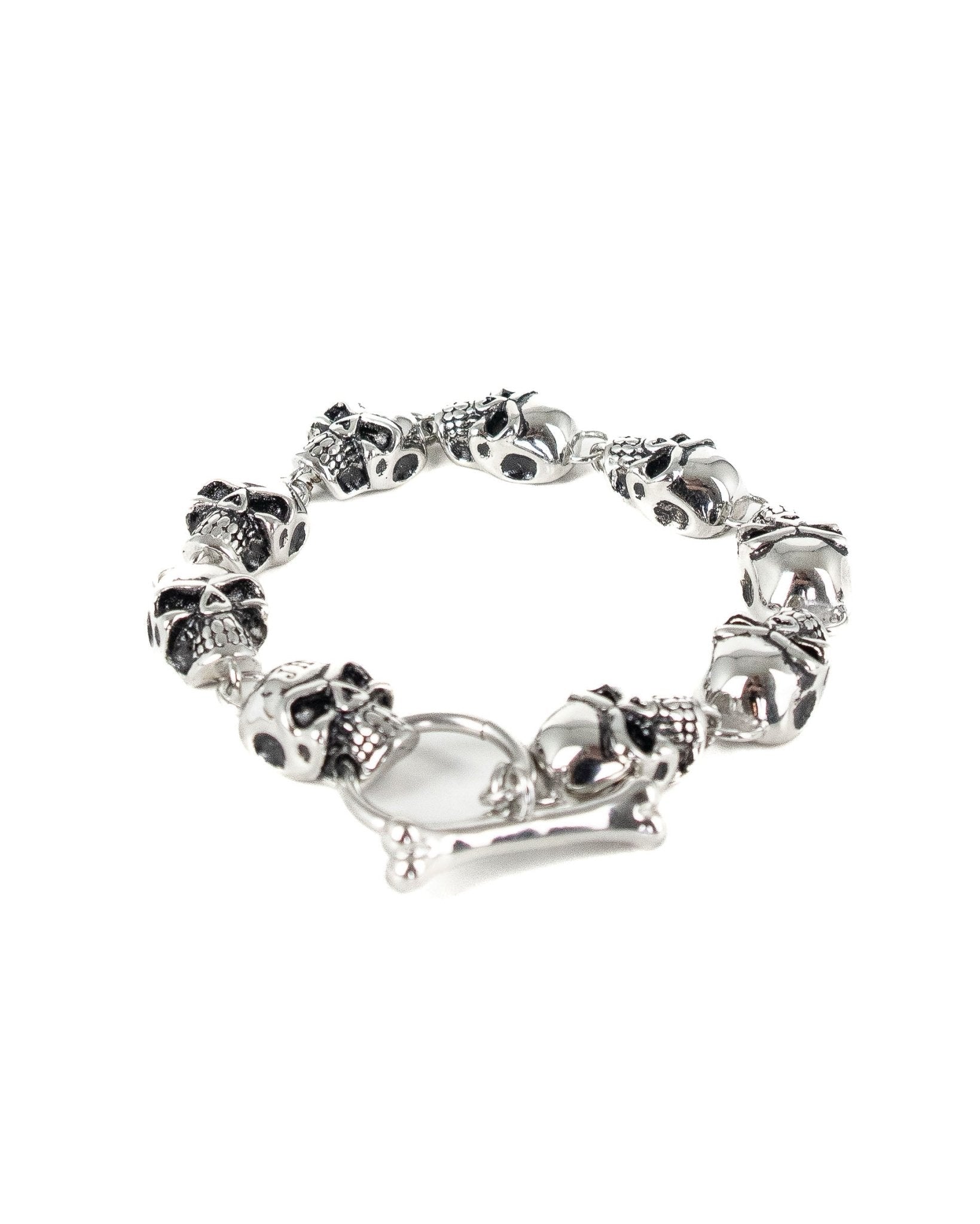 Jernhest - Armband Döskallar Silver - Lucas - jhstore.se