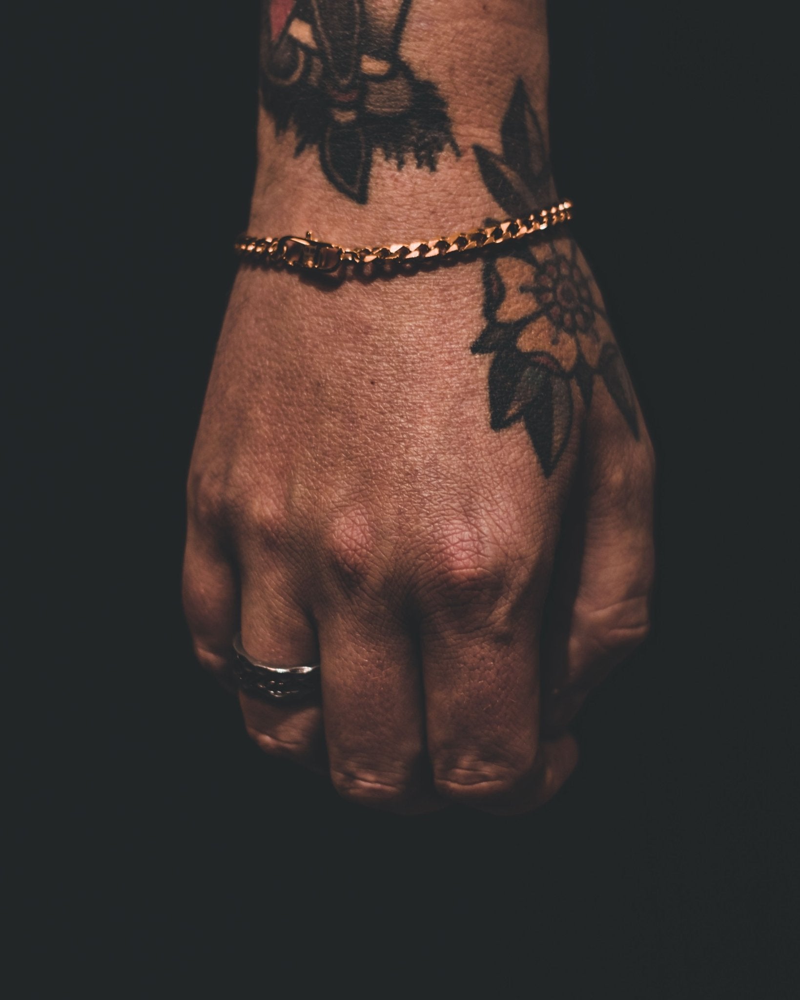 Jernhest - Armband Kubansk Länk Guld - Leif - jhstore.se