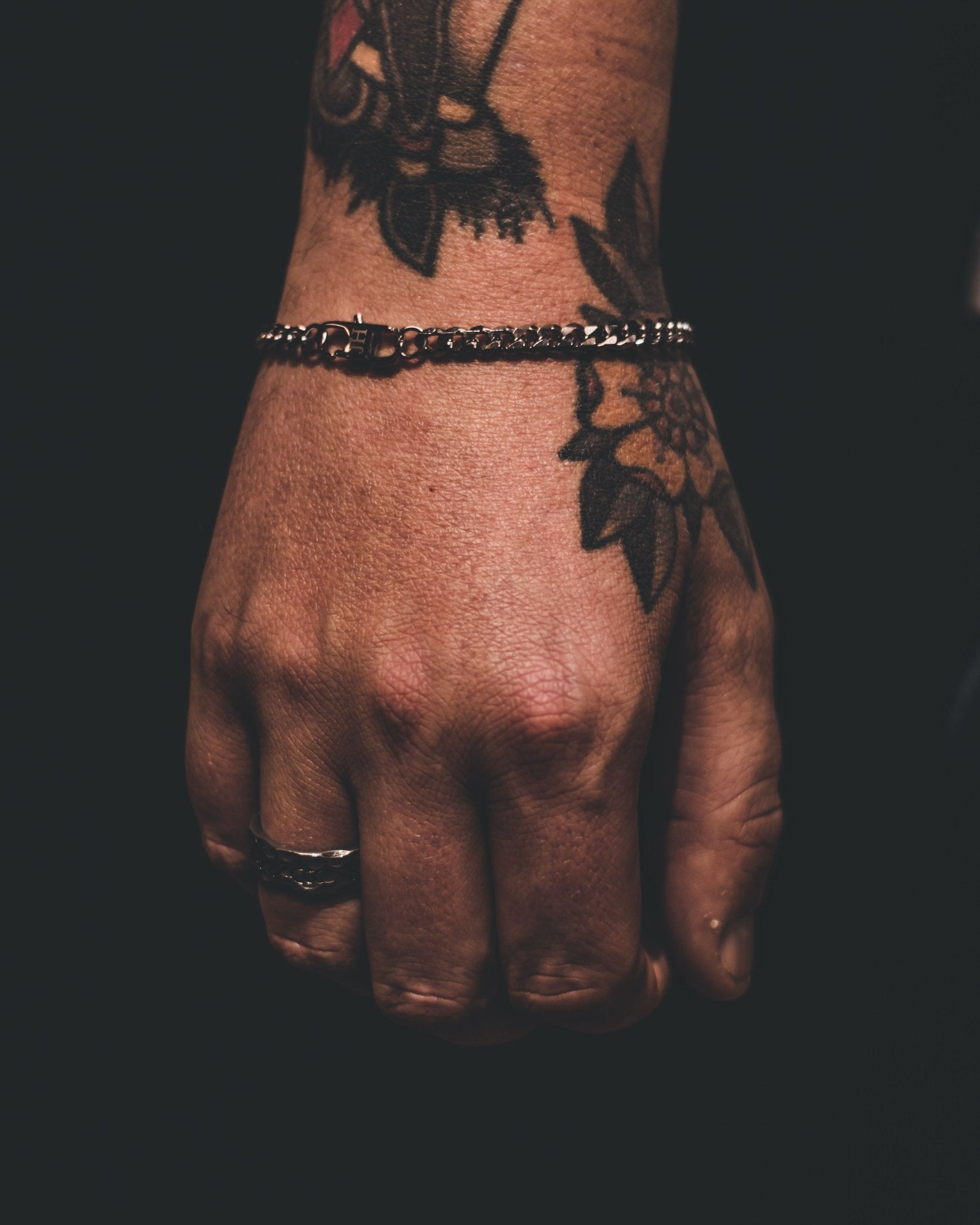 Jernhest - Armband Kubansk Länk Silver - Leif - jhstore.se