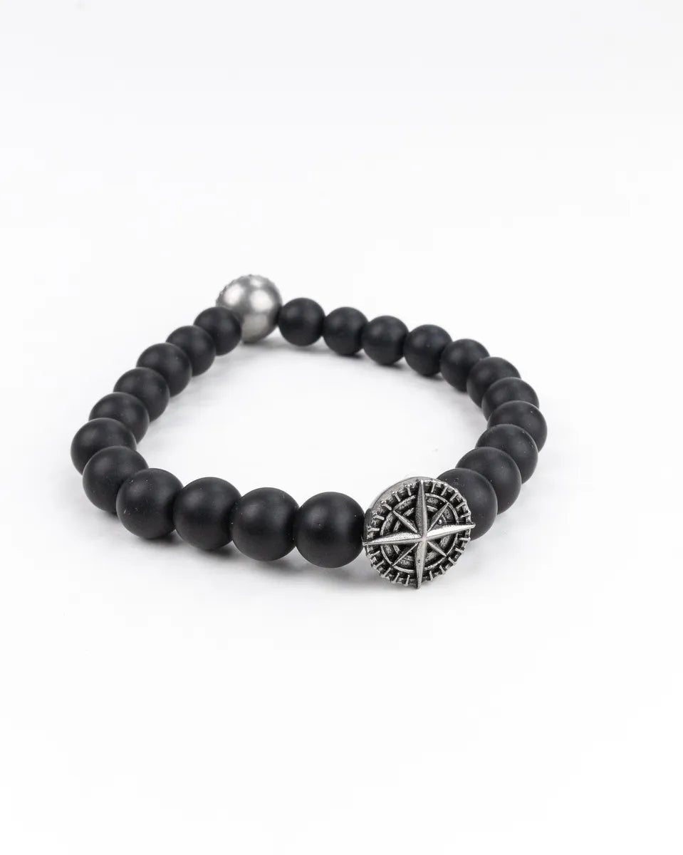 Jernhest - Armband Pärlor - Diego - Svart - jhstore.se