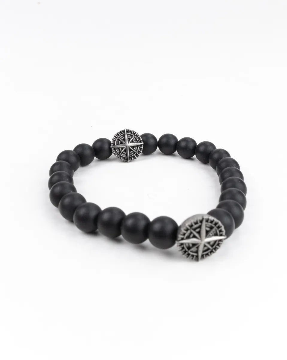 Jernhest - Armband Pärlor - Diego - Svart - jhstore.se