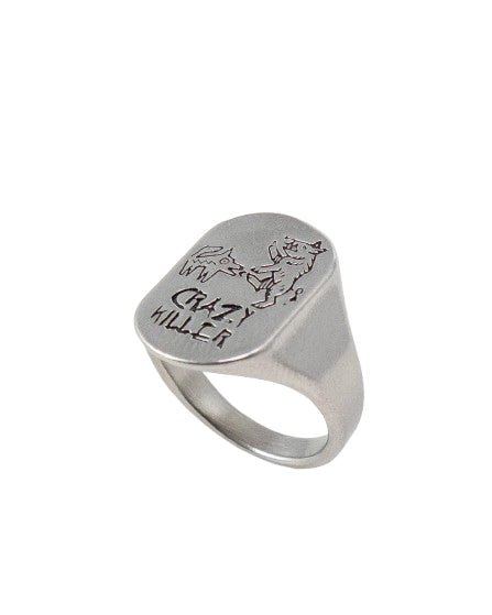 Jernhest - Bo Crazy Killer Ring - Opolerad Silver - jhstore.se