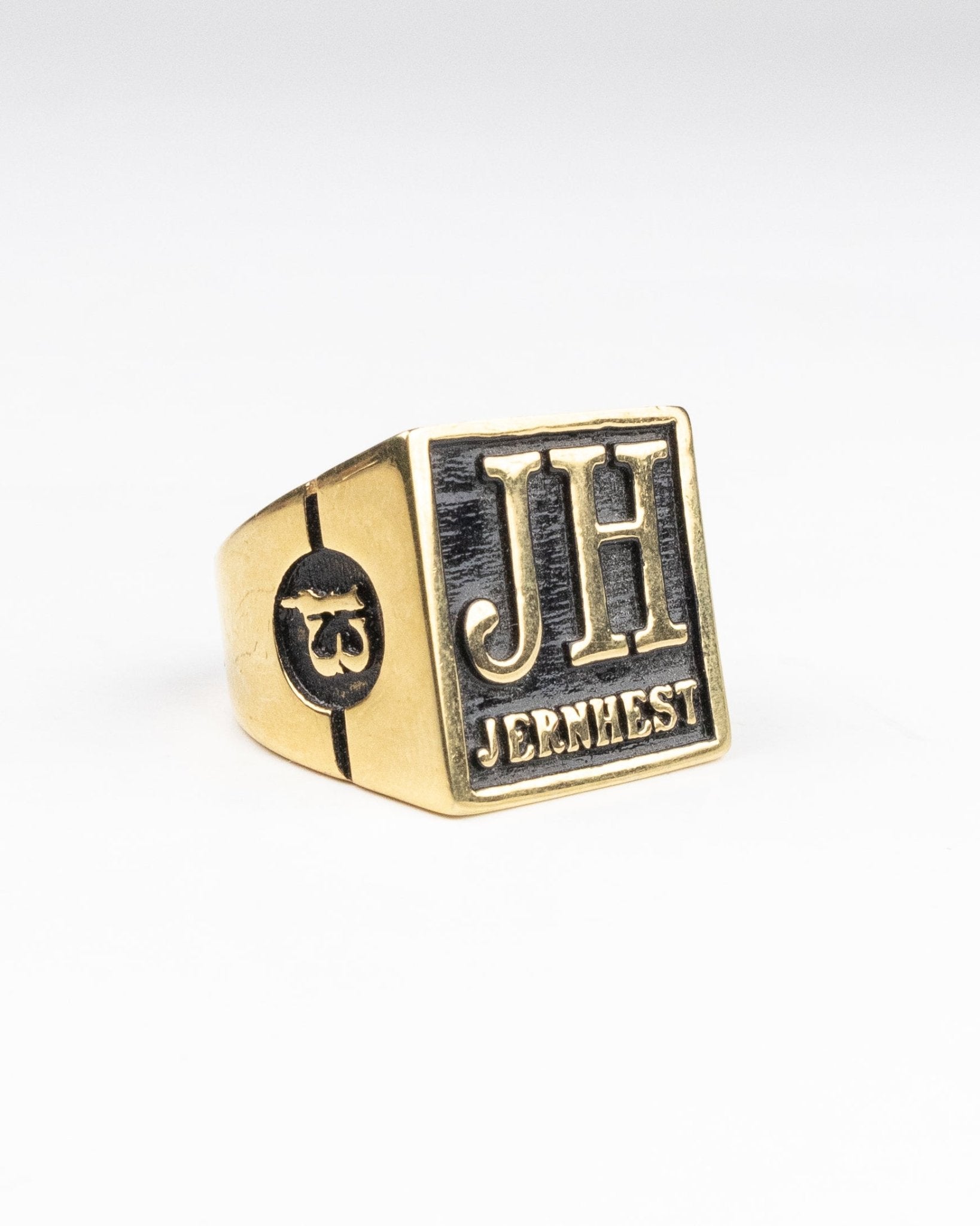 Jernhest - Brandon 13 Gold Ring - jhstore.se