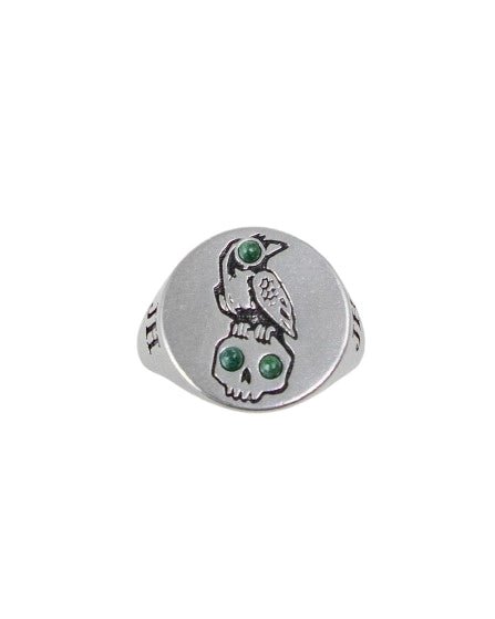 Jernhest - Crona Ring med Sten - Silver - jhstore.se