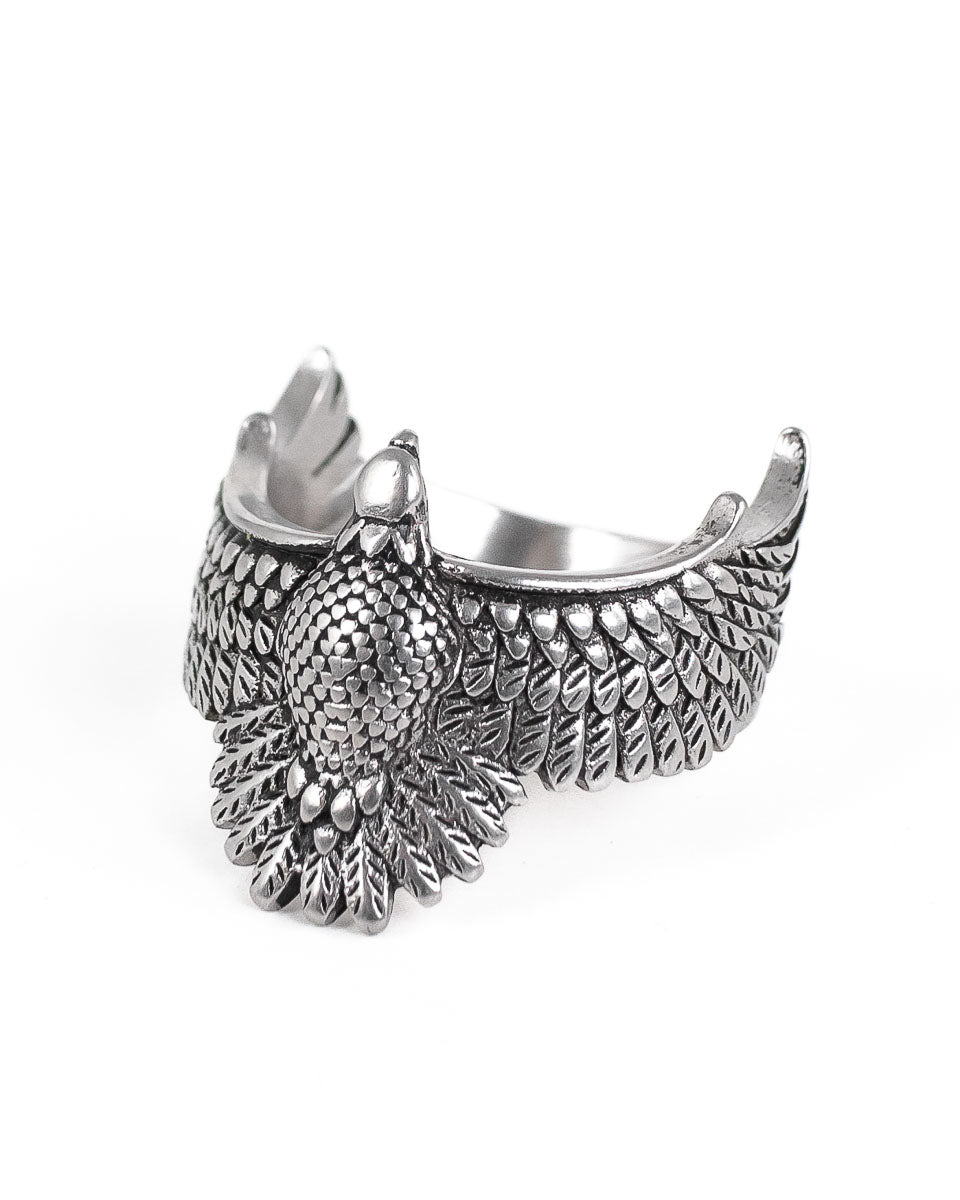 Jernhest - Eddie - Ring Örnmotiv Silver - jhstore.se