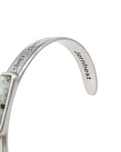 Jernhest - Forsjo Armband - Armlänk med Kolmårdsmarmor - Opolerad Silver - jhstore.se