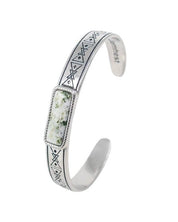 Jernhest - Forsjo Armband - Armlänk med Kolmårdsmarmor - Opolerad Silver - jhstore.se