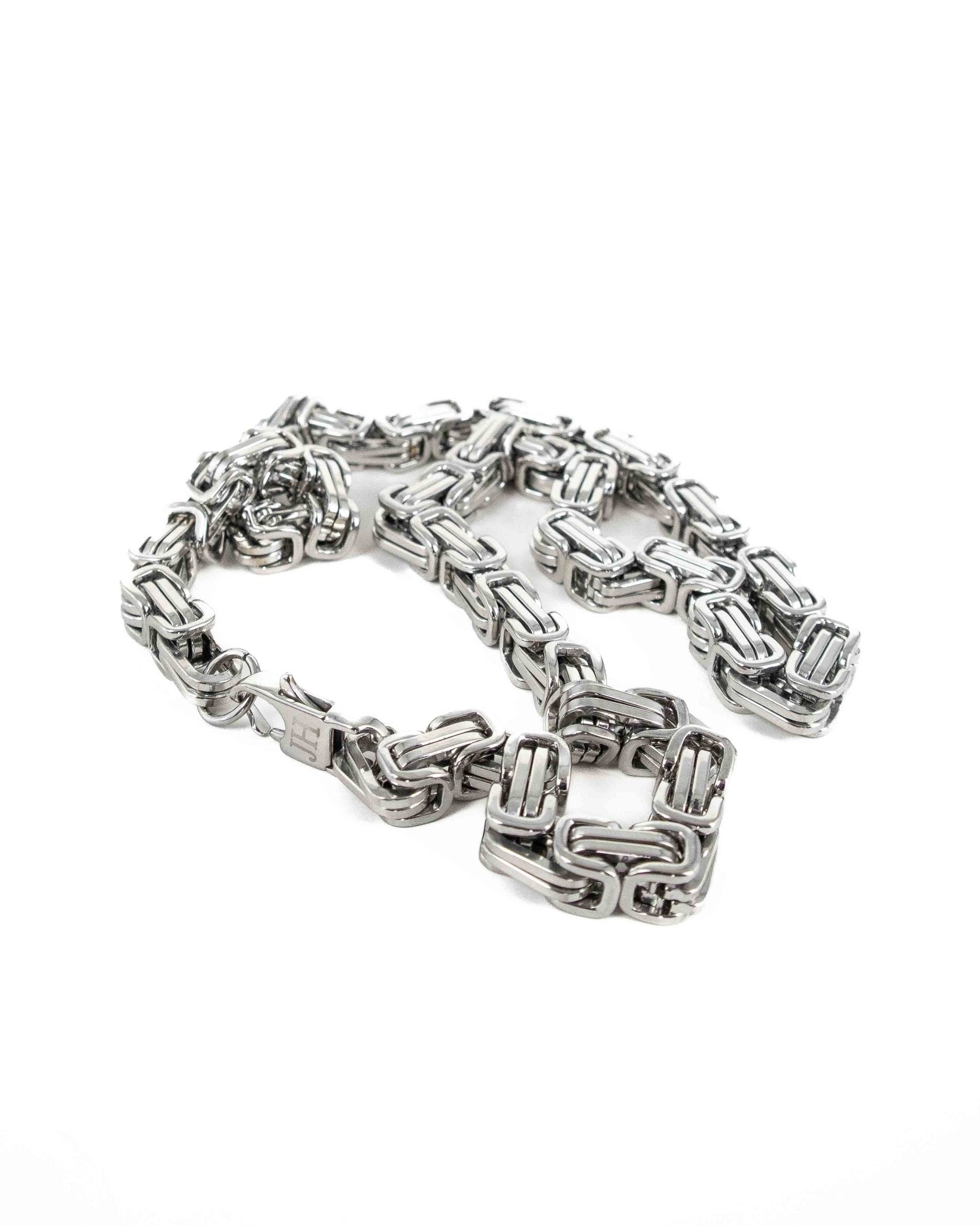 Jernhest - Halsband Kejsarlänk Silver - Osaka - jhstore.se
