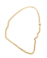 Jernhest - Halsband Kubansk Länk Guld - Havanna - jhstore.se