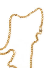 Jernhest - Halsband Kubansk Länk Guld - Havanna - jhstore.se