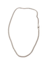 Jernhest - Halsband Kubansk Länk Silver - Havanna