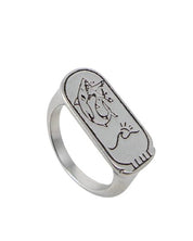 Jernhest - Haman Ring med haj - Opolerad Silver - jhstore.se