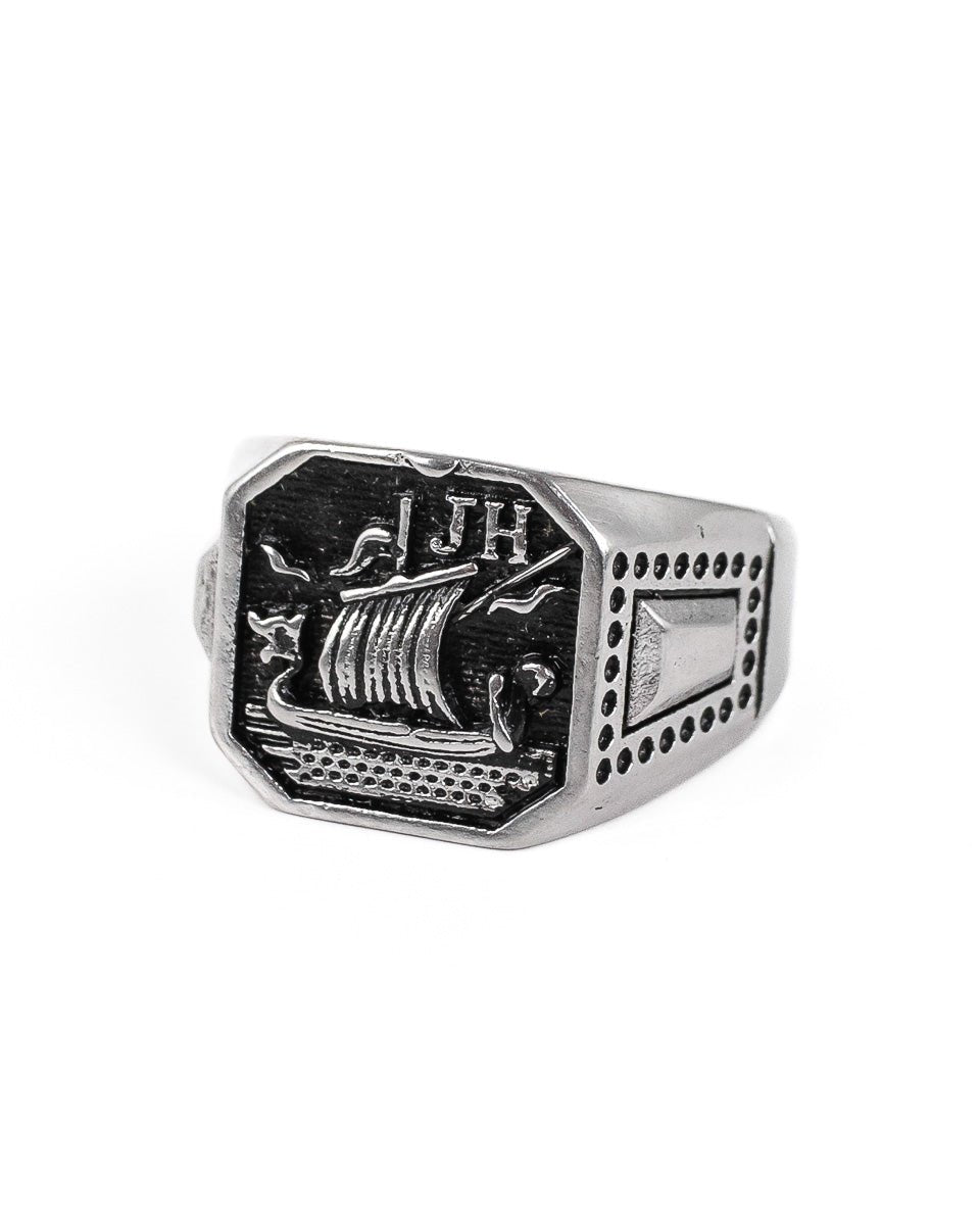 Jernhest - Harald - Ring Vikingaskepp Silver - jhstore.se