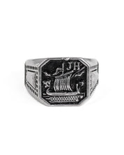 Jernhest - Harald - Ring Vikingaskepp Silver - jhstore.se