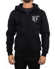 Jernhest Kickstart My Heart Hoodie - Svart Zip - Hoodie med Grafiskt Tryck - jhstore.se