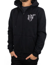 Jernhest Kickstart My Heart Hoodie - Svart Zip - Hoodie med Grafiskt Tryck - jhstore.se