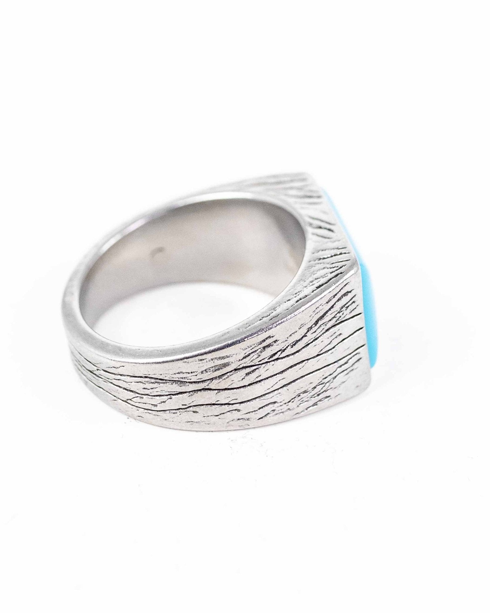 Jernhest - Klackring med blå sten - Lagge - jhstore.se