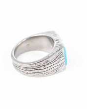 Jernhest - Klackring med blå sten - Lagge - jhstore.se