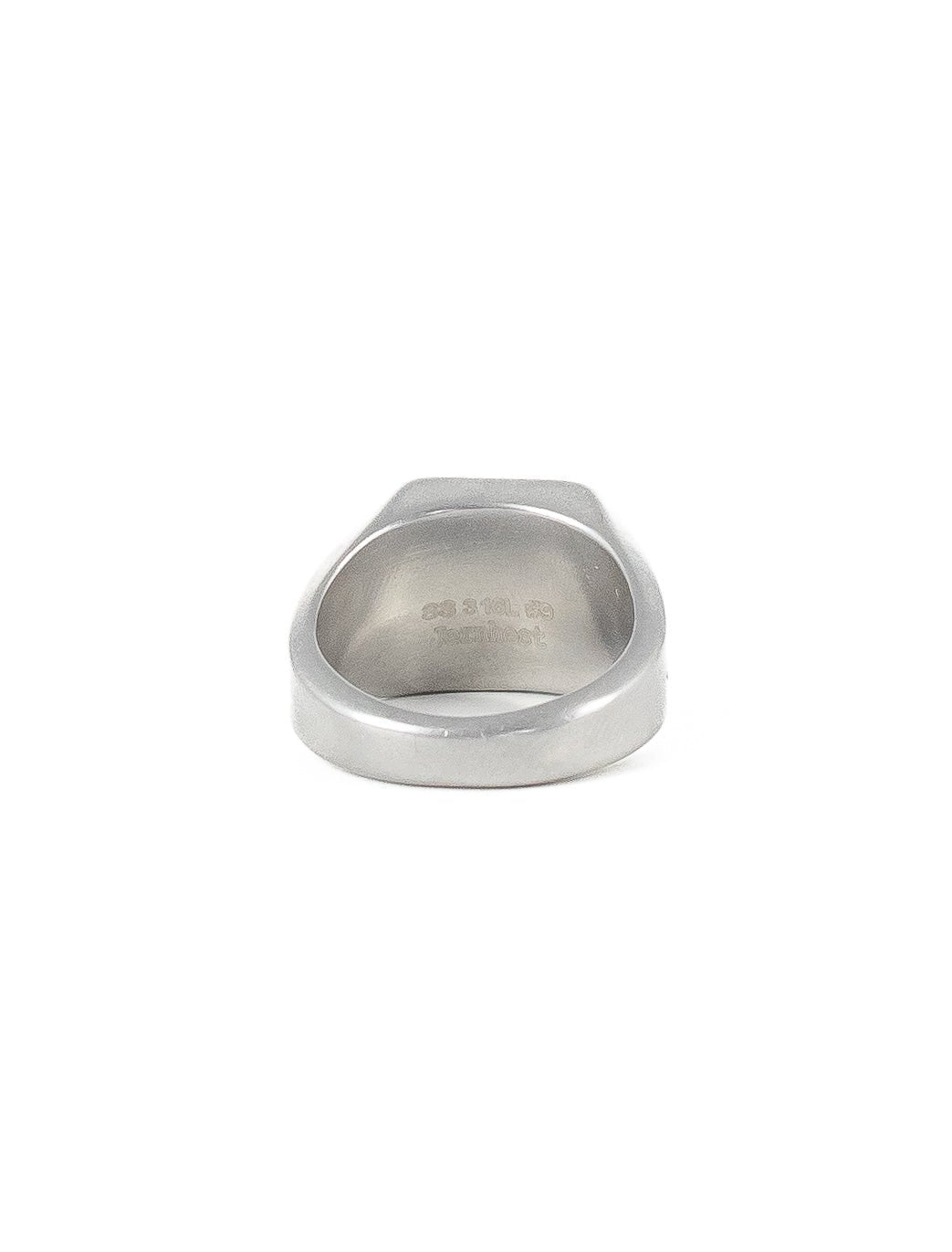 Jernhest - Klackring med svart sten - Dante - jhstore.se