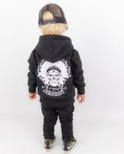 Jernhest - Little Native Zip Hood Black - jhstore.se