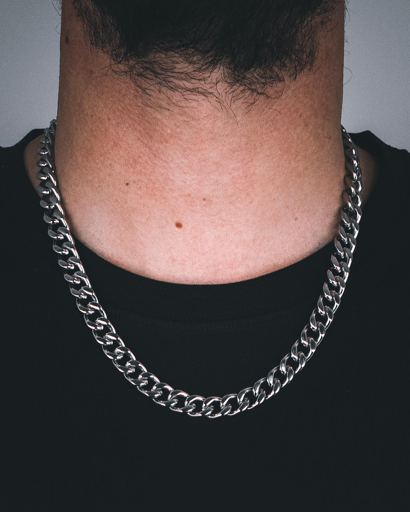 Jernhest - Pajala Silver - Halsband Pansarlänk - jhstore.se