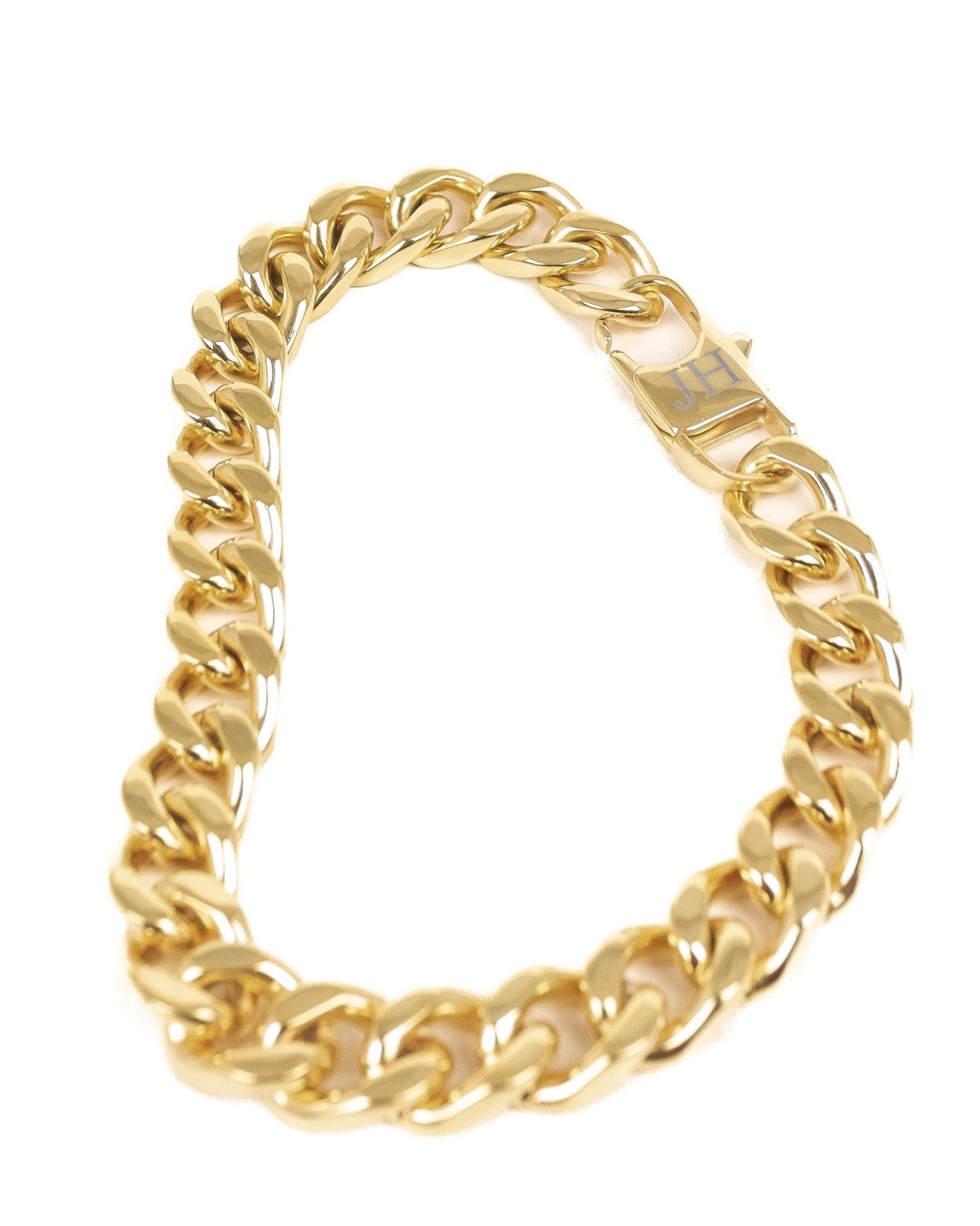 Jernhest - Putte Guld - Armband Pansarlänk - jhstore.se