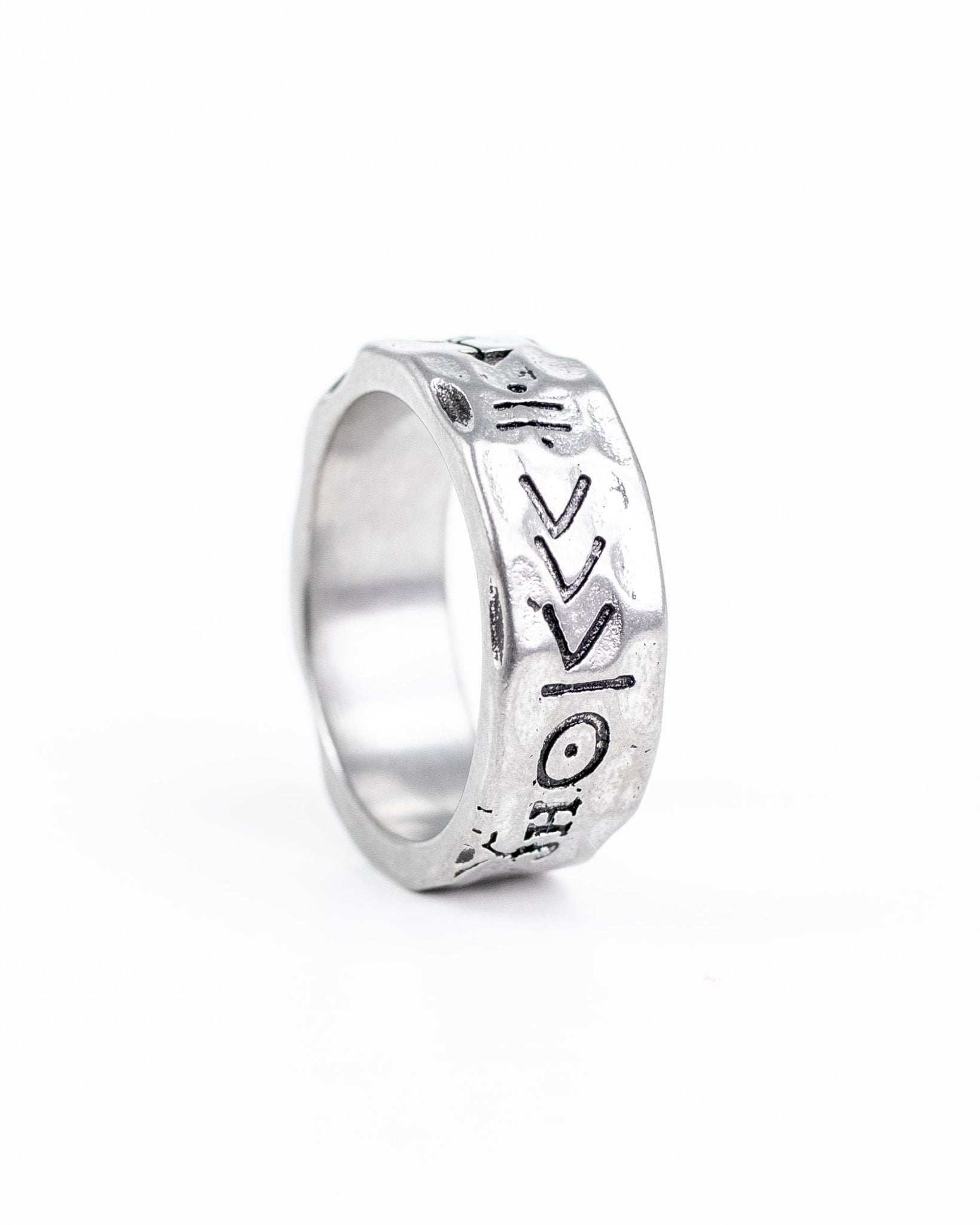 Jernhest - Ring Med Symboler - Fred - jhstore.se