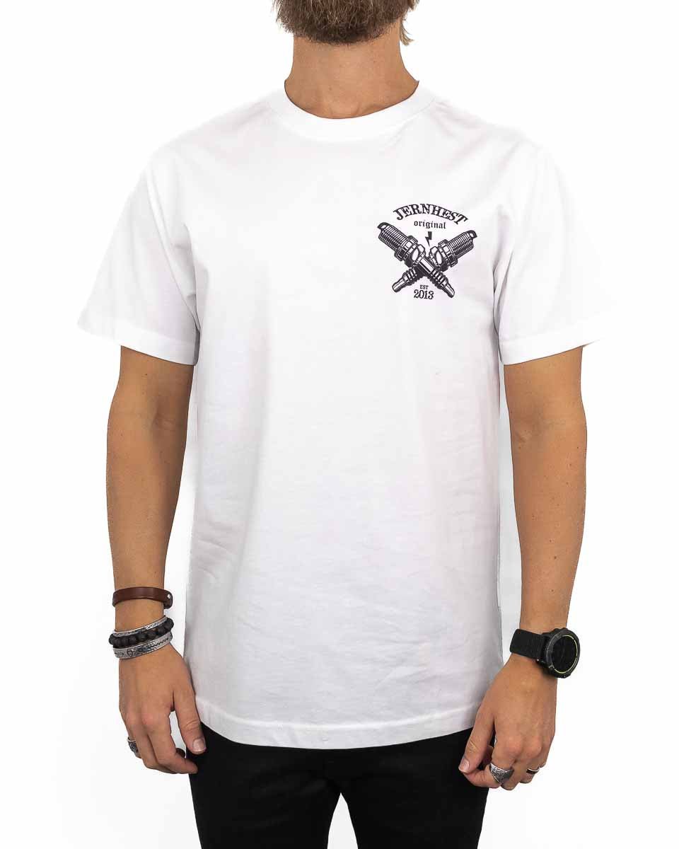 Jernhest - Spark Tee White - jhstore.se