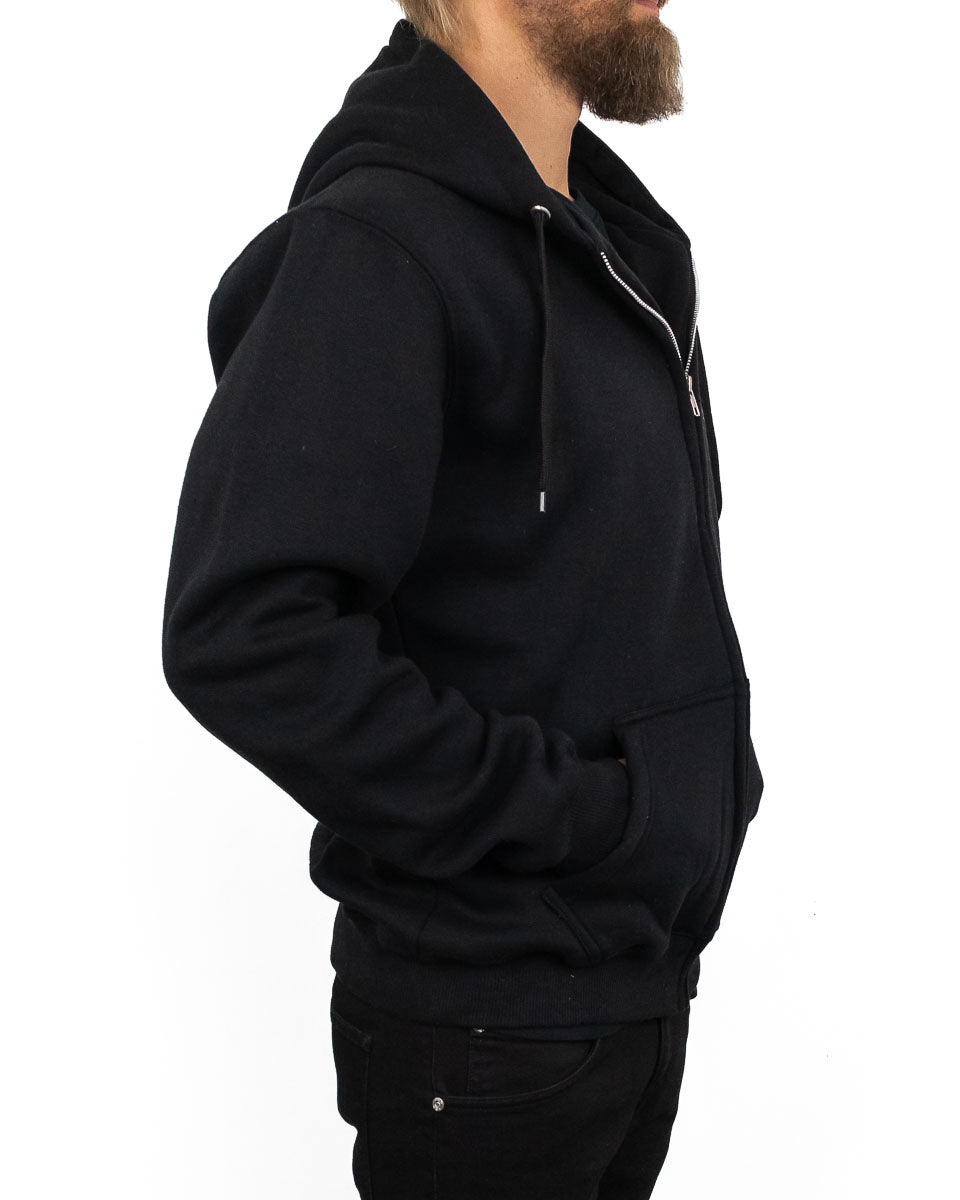Jernhest - Spark Zip Hood Black - jhstore.se