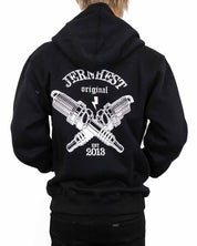 Jernhest - Spark Zip Hood Black - jhstore.se
