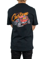 Jernhest - T-shirt Hot Rod Svart - Custom CA