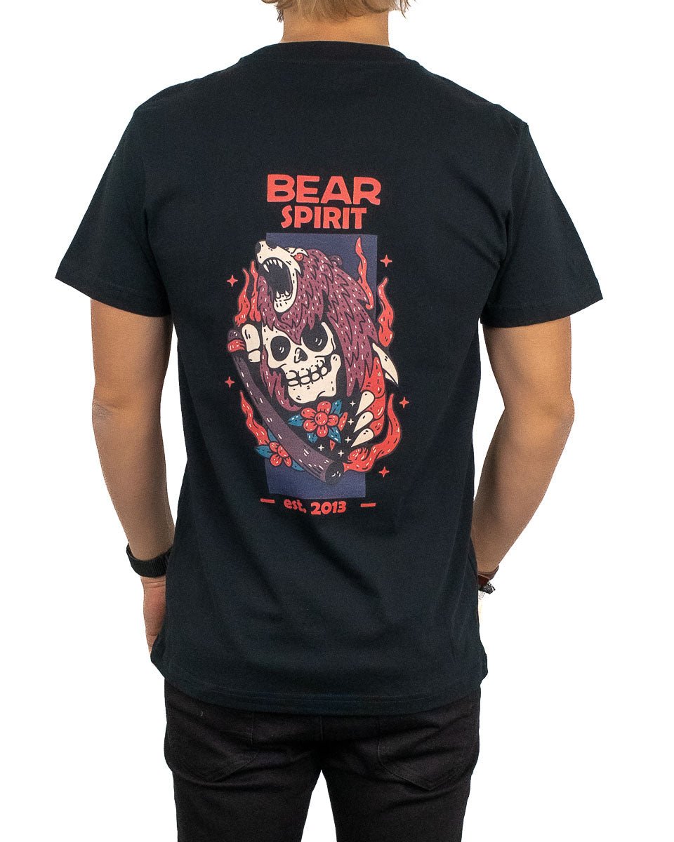 Jernhest - T-shirt m Björn Svart - Bear Spirit - jhstore.se