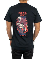 Jernhest - T-shirt m Björn Svart - Bear Spirit