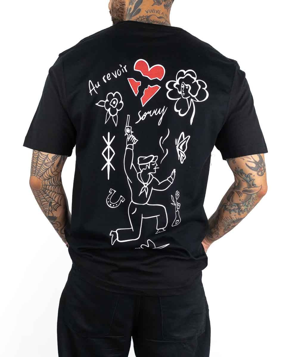 Jernhest - T-shirt Svart - So Sorry - jhstore.se