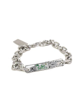 Jernhest - Torp Armband - Silver - Kedja med Kolmårdsmarmor