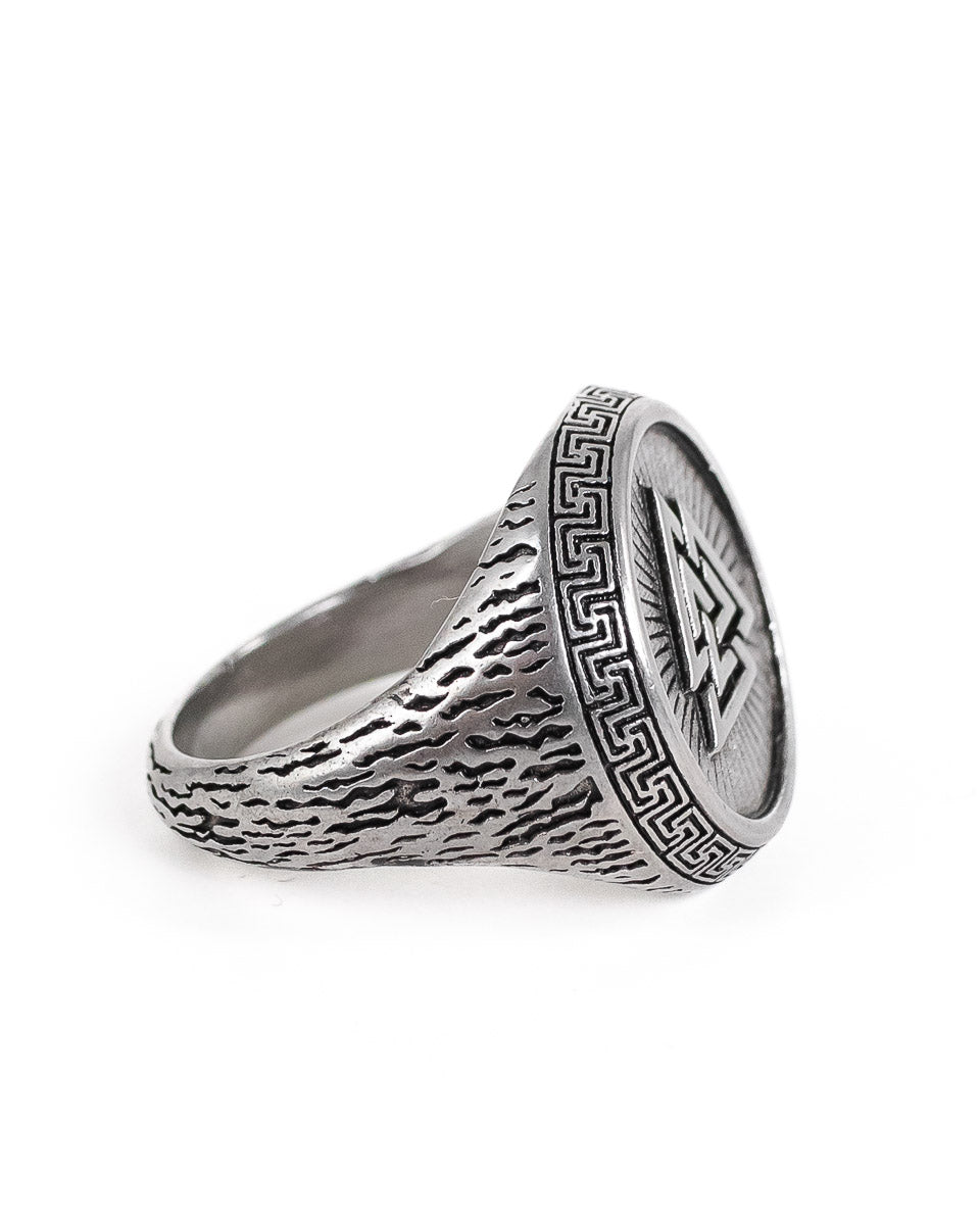 Jernhest - Valter - Ring Valknut Silver - jhstore.se