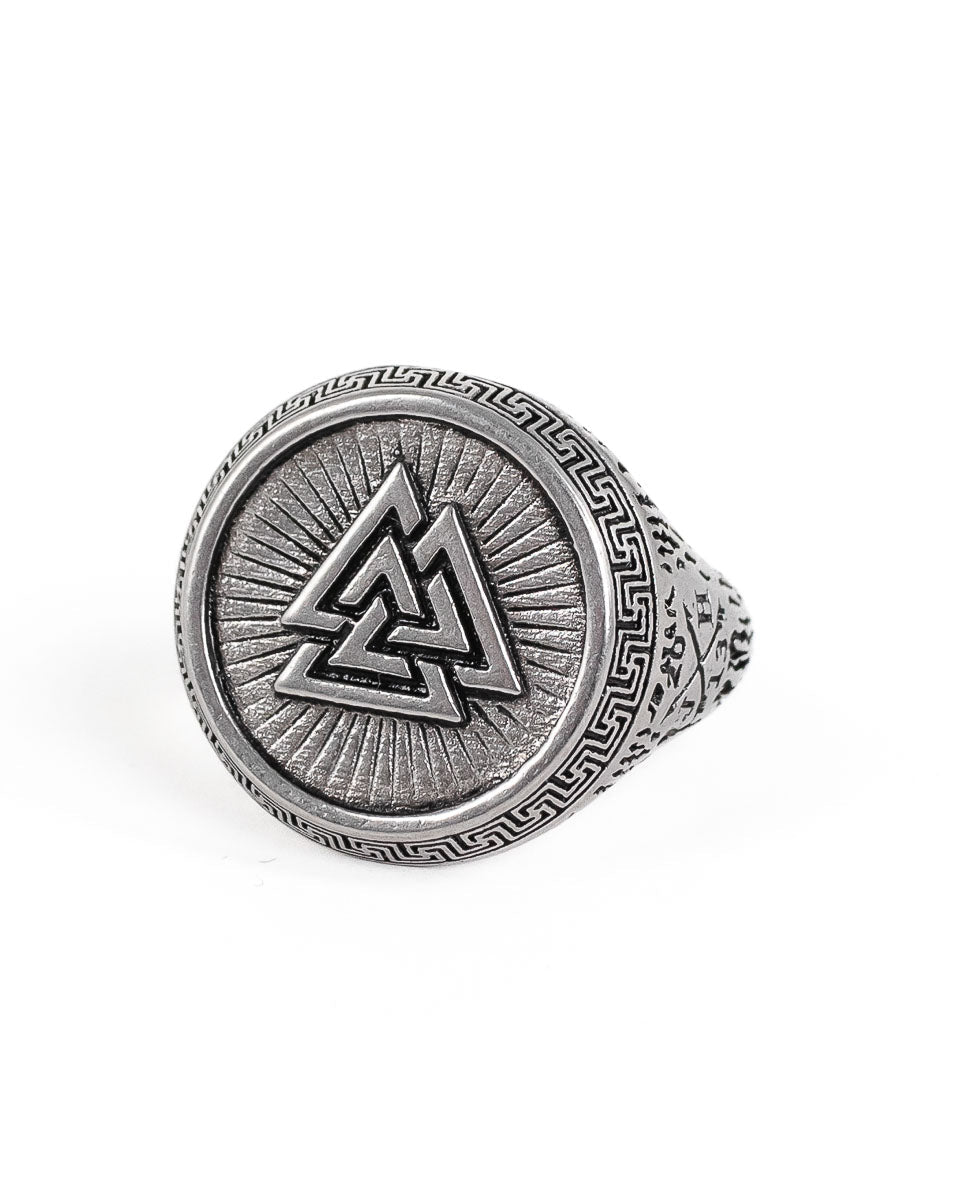 Jernhest - Valter - Ring Valknut Silver - jhstore.se