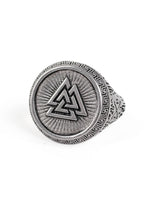 Jernhest - Valter - Ring Valknut Silver