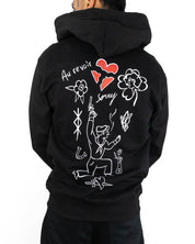 Jernhest - Zip Hood Svart - So Sorry - jhstore.se