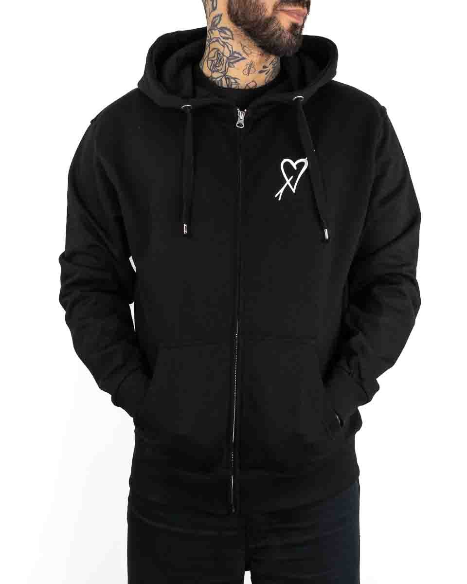 Jernhest - Zip Hood Svart - So Sorry - jhstore.se