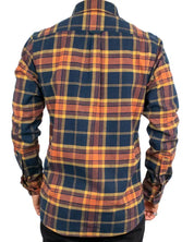 Fjällräven Övik Twill flanellskjorta i rostruta, baksida